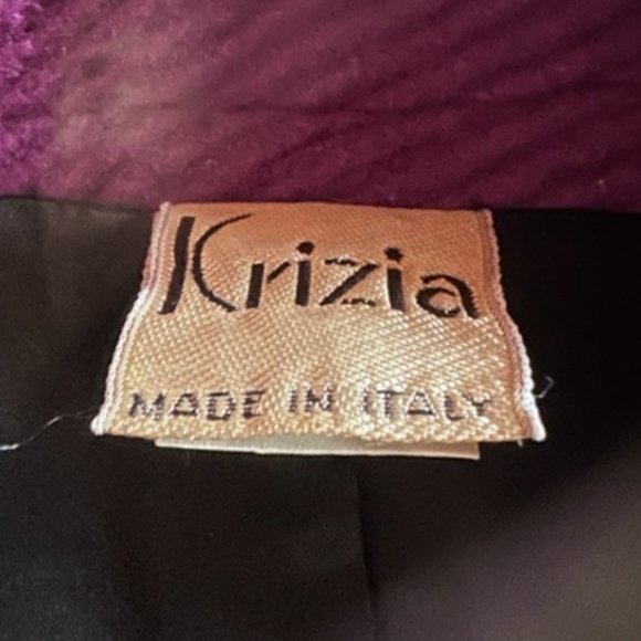 KRIZIA Vintage Purple Jacket Coat - IT42 - US 6 - Picture 11 of 11